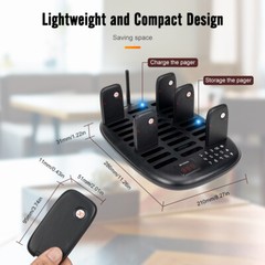 Retekess TD175P Restaurant Pager Calling Queuning System 30 Buzzer Cafe Bar Club