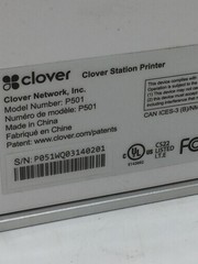 Clover Station Receipt Printer P500 Works W/ Original Box