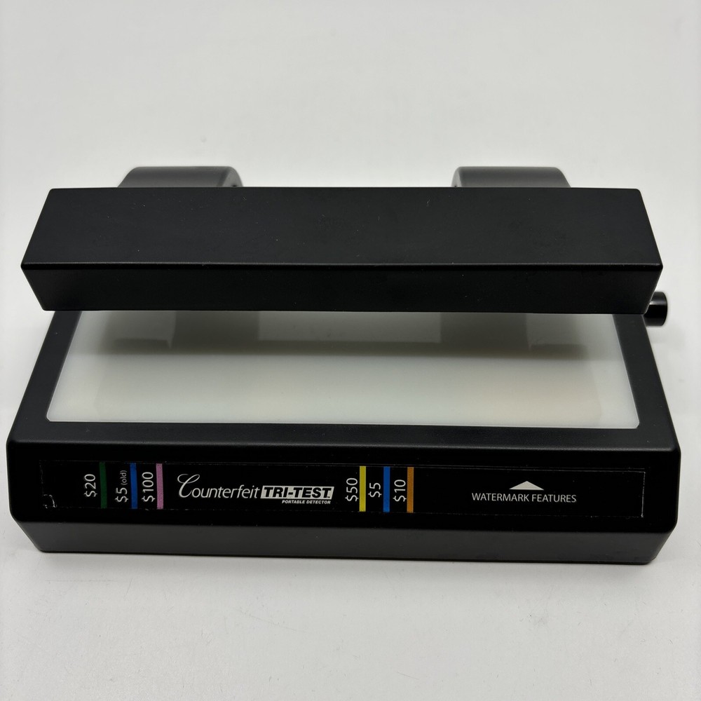 Dri Mark Counterfeit Tri-Test Bill Portable Ultraviolet Detector Battery Powered