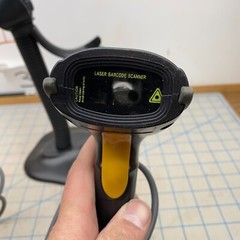 Handheld Laser Barcode Scanners W/Stand Unknown Untested