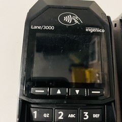 Lot of 2 Ingenico Lane 3000 Credit Card Readers PIN Pads w/ Power Adapters