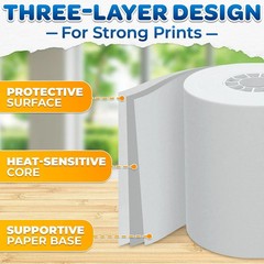 3-Pack Calculator Tape Rolls – Adding Machine Tape 2 1/4 in X 85 Ft | Receipt P