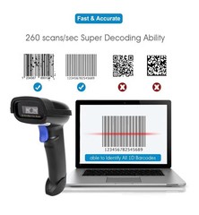Netum NT-1228BC Bluetooth Wireless Barcode Scanner New Open Box