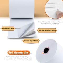 50 Rolls Thermal Paper 2 1/4x230ft