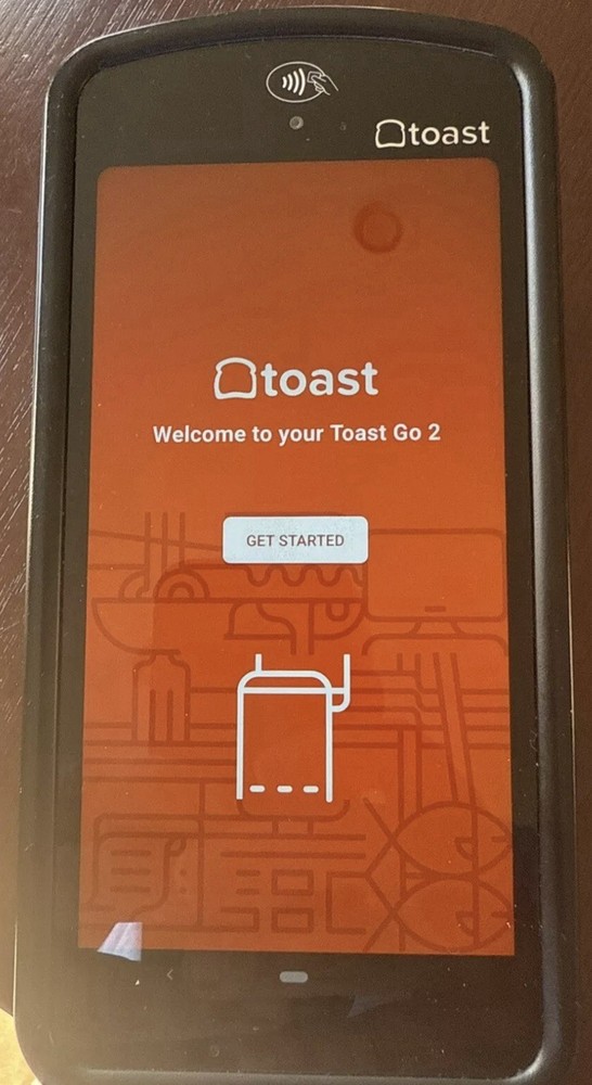 Toast Go 2 Handheld Tablet POS Point of Sale TG200 Bar/Restaurant Works Great!!!
