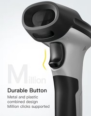 Bluetooth Barcode Scanner, 1 Charge 180 Days Standby, 115FT Range,precise Scanni