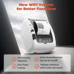 MUNBYN WiFi Thermal POS Receipt Printer upgraded USB/Lan/Serial/Cash Drawer Port