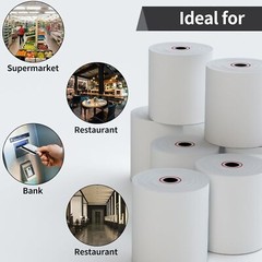 50 Roll 2 1/4″ x 85′ Thermal Paper Cash Register Credit Card POS Receipt Paper