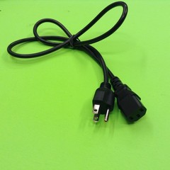 Point of Sale Computer Black 3 Ft Power (Grounded) Grounded Cable Cord