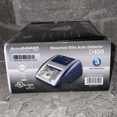 New Accubanker D450 Automatic Counterfeit Bill Detector Money Checker Scanner