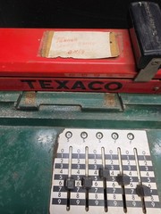 Texaco Credit Card Imprinter Farrington Machine w Papers Gas Oil POS Station USA