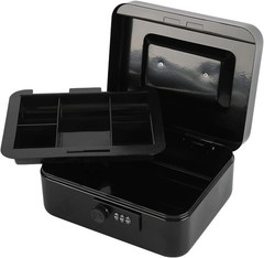 Secure and Lightweight Cash Box with Removable Tray – Multiple Colors Available