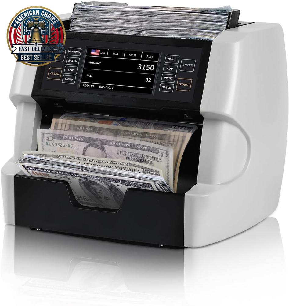 VC-3 Mixed Denomination Money Counter Machine, Value Counting, CIS/UV/IR/MG/MT C