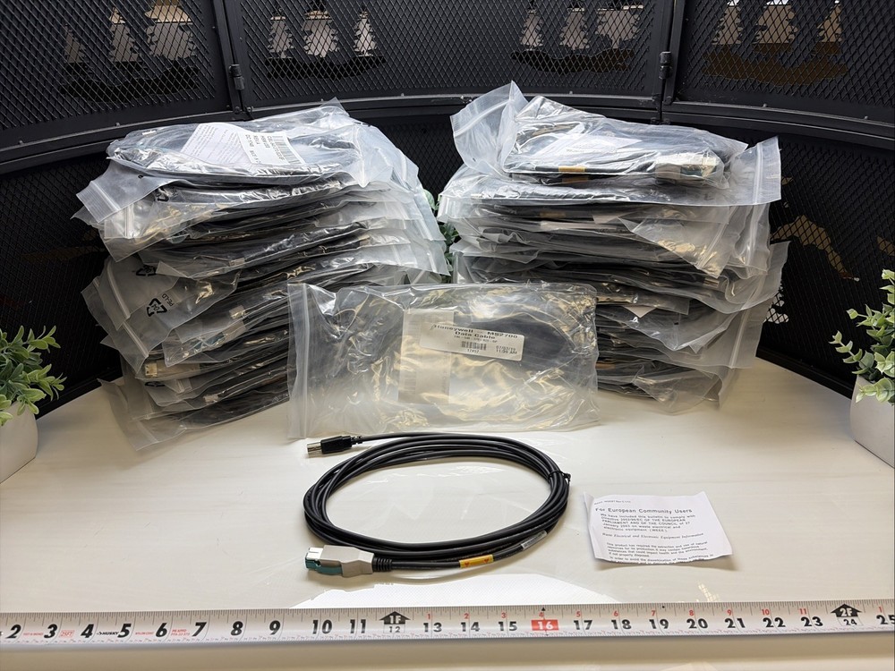 190 QTY! BULK LOT- Honeywell CBL-540-370-S20-BP IBM HSM 12V USB Locking Cable