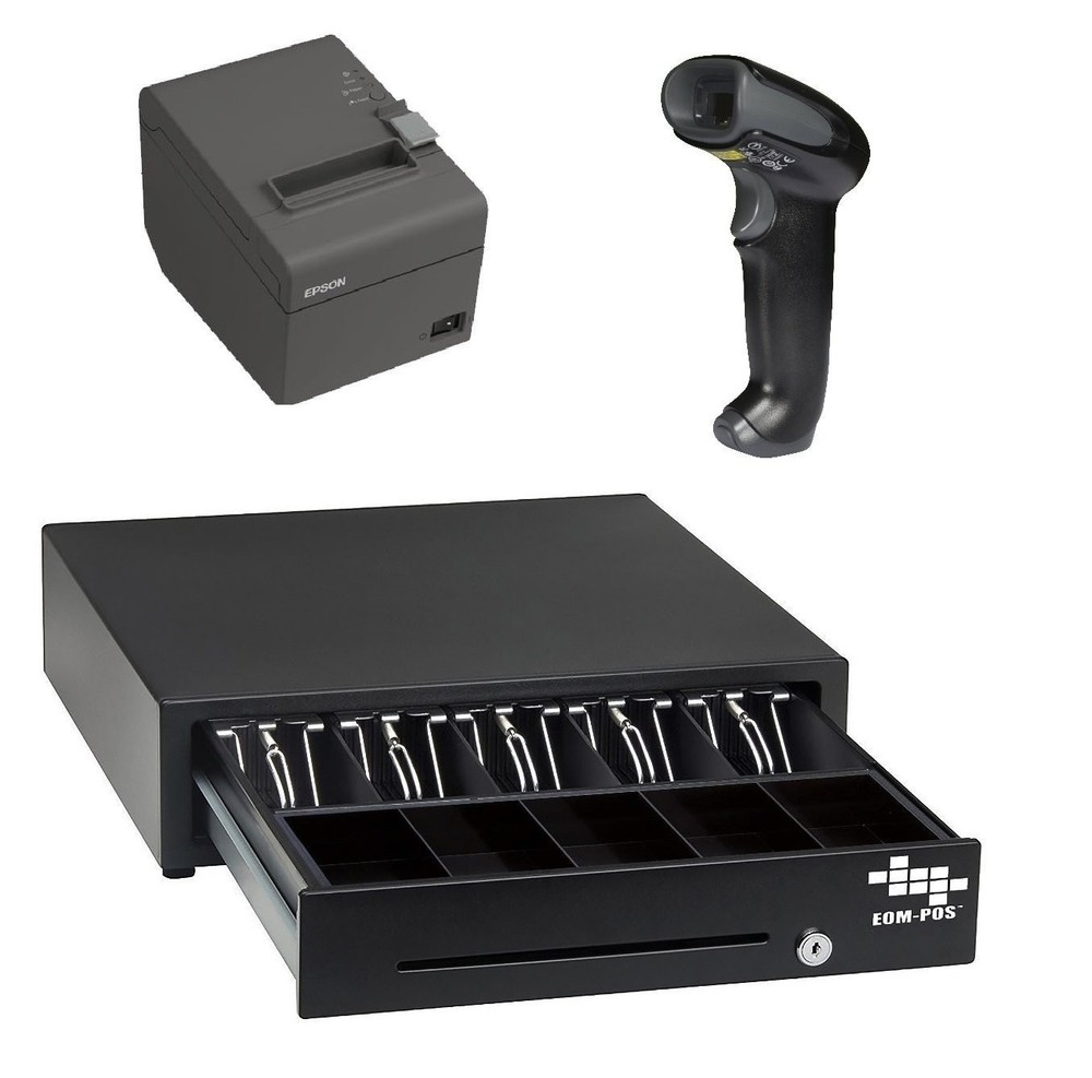 POS Hardware Bundle for Square – Cash Drawer, Thermal Receipt Printer, and…