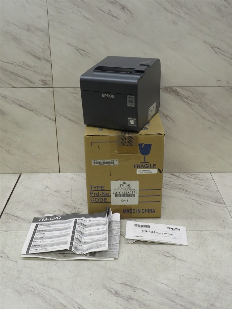 Open Box Epson TM-L90 POS USB Thermal Receipt Printer M313A w/ AC Adapter