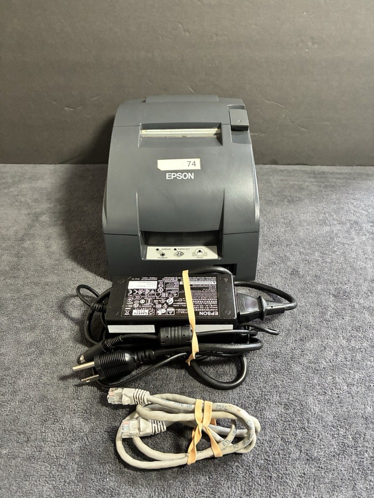 Epson TM-U220B Dot Matrix POS Receipt Printer Ethernet USB TESTED