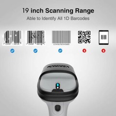 Inateck 1D Barcode Scanner Wireless Bluetooth Barcode Reader Scanner, BCST-70
