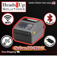 Zebra ZD620d Direct Thermal Label Printer Kit | WiFi | BT | Power Supply ⬛️🔥⚡️