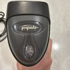 USB Symbol Laser Barcode Scanner, Black/Yellow, used Untested