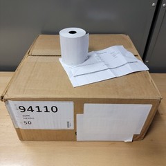 34 ROLLS (Opened box of/was 50) 3-1/8″ x 230 Thermal Paper 94110 TH CSO ASCEND