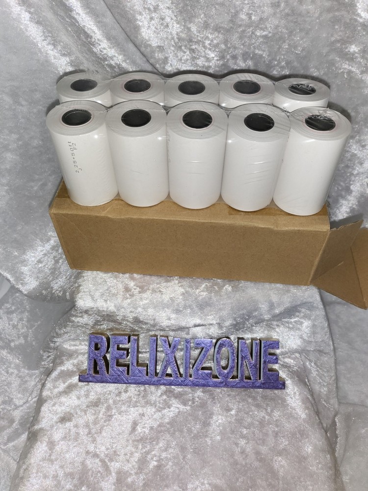 MFLabel 2 1/4″ x 50’ Thermal Receipt Paper Rolls – 10 Pack – Open Box – New