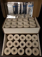 2 1/4 THERMAL RECEIPT PAPER 30 ROLLS With 27 Card Reader Cleaning Cards