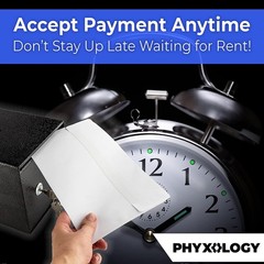 Secure Wall-Mounted Cash Drop Box for Rent Checks & Keys – Easy Installation