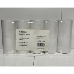 3 1/8″ x 230′ Thermal Receipt Paper 10 Rolls Cash Register POS Clover BPA Free