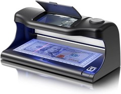 Counterfeit Bill Detector with Dual LED UV Light, 4 Easy Tests of Security St…