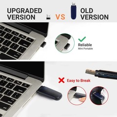 Tera D5100 1D & 2D Handheld Barcode Scanner BLACK 2.4GHz Wireless USB 2.0 Wired