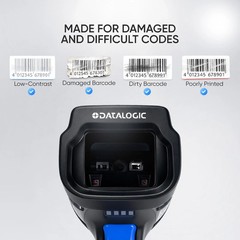 1-Year Warranty⭐DATALOGIC POWERSCAN PM9501 Wireless Industrial Barcode Scanner