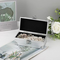 Lockable Cash Box Aluminium Alloy Money Box for Cash Money Storage Box Cash Box