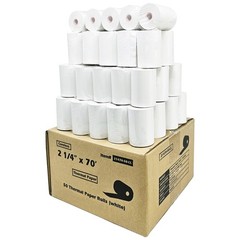 (50 Rolls Coreless) vx520 Special 2 1/4 x 70 thermal (2.25 inches x 70ft) Ver…