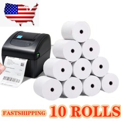 Thermal Paper Receipt Rolls 3-1/8″ x 230′ White 10 Rolls POS Cash Register Tape