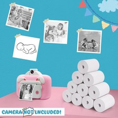 20 Rolls Print Paper for Children Instant Camera Refill Print Pape Kids Digit…