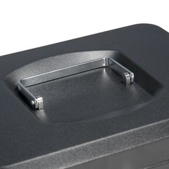 BARSKA Money Cash Bill Coin Box Safe w/ Key Lock and Removable Tray Portable