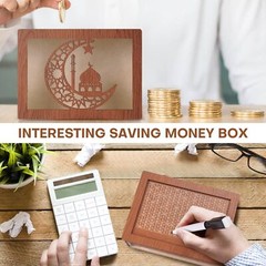 Cash Saving Box Cash Box Money Bank Money Box for Cash Gift with 10000 Dollars