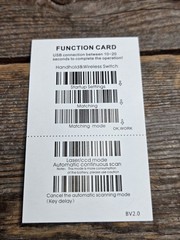 2.4G Laser Barcode Scanner With Box, Charger, Flash Drive, And Manual