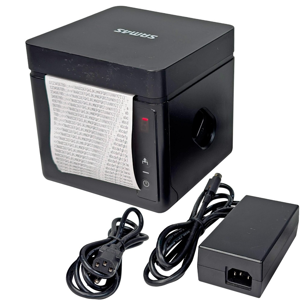 TESTED Sam4s GCUBE-102D Compact High-speed Thermal POS Receipt Printer USB LAN