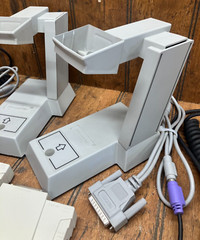 2 Symbol Percon LS2000MX Barcode Scanners w/ Cables Cradles & Power Wedges 10