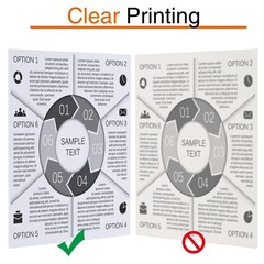 16 Rolls Thermal Paper A4 Printing, Quick Dry Inkless Printer 8.27x276in Kit