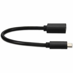 AddOn USB C 3.1 Male to USB A 3.0 Female Black Adapter