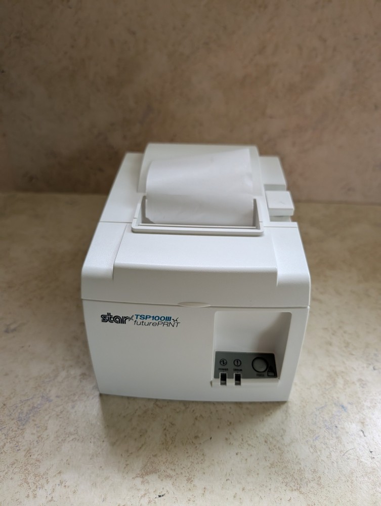 Star TSP100iii Future Print POS Receipt Thermal Printer Ethernet Missing Cables