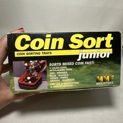 Vintage Coin Sort Junior Speed Coin Sorting Trays Set Change Counter In Box