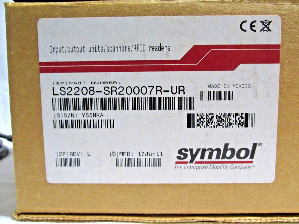 Motorola Symbol LS2208-SR20007R Barcode Scanner / RFID Reader