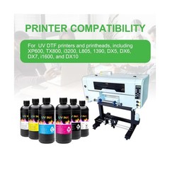 UV Ink for Hard Materials Compatible with Ep XP600 TX800 i3200 L805 1390 DX5 …