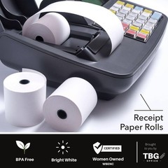 Durable 3 1/8” x 230’ Thermal Paper – 30 Rolls, Biodegradable & Glossy Finish