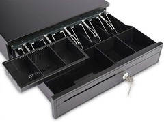 axGear Cash Drawer Box Works Compatible Epson POS Printers w/5Bill &5Coin Tray