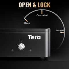 Tera 13″ Auto Open Cash Register Drawer, Heavy Duty, 4 Bill/6 Coin, 5 Keys